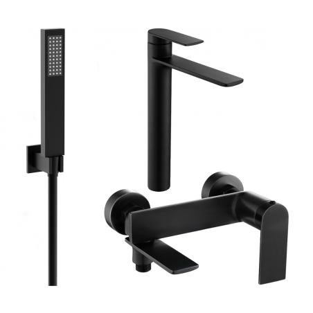 Mexen Zero R02 súprava na vaňu, čierna - 71113R02-70