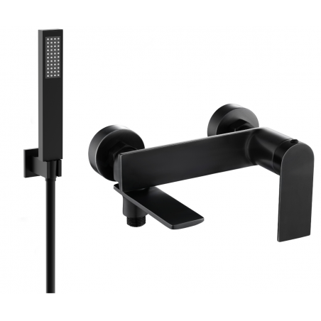 Mexen Zero R02 vaňová batéria so sprchovým setom, čierna - 7113R02-70