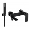 Mexen Zero R02 vaňová batéria so sprchovým setom, čierna - 7113R02-70