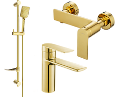 Mexen Zero DF62 sprchový set, zlatý - 71104DF62-50