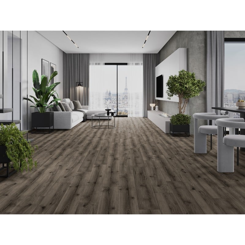 Mexen Sierra Vista vinylové panely 1240 x 182 mm SPC 6,5 mm, podložka IXPE 1,5 mm, 4 V-Fuga, Dub - F1004-1240-182-505-4V1-01
