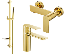 Mexen Zero DF70 sprchová sada, zlatá - 71104DF70-50