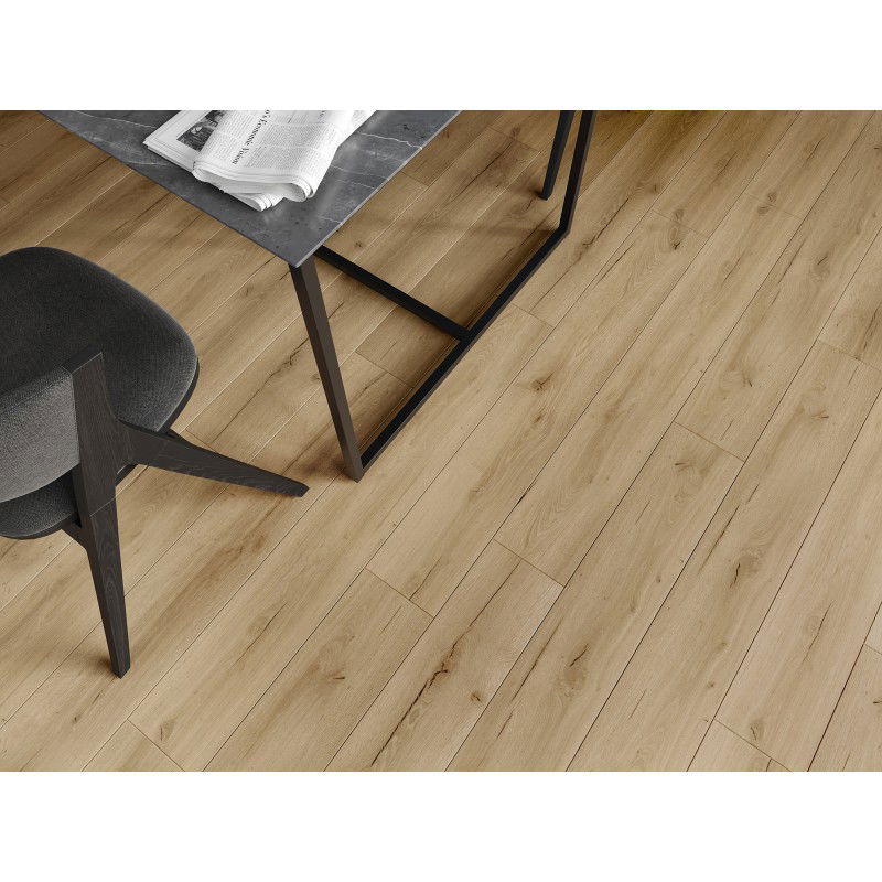 Mexen Buffalo vinylové panely 1240 x 182 mm SPC 6,5 mm, podložka IXPE 1,5 mm, 4 V-drážka, Dub - F1007-1240-182-505-4V1-01