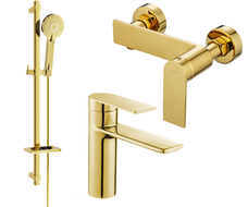 Mexen Zero DQ40 sprchová sada, zlatá - 71104DQ40-50