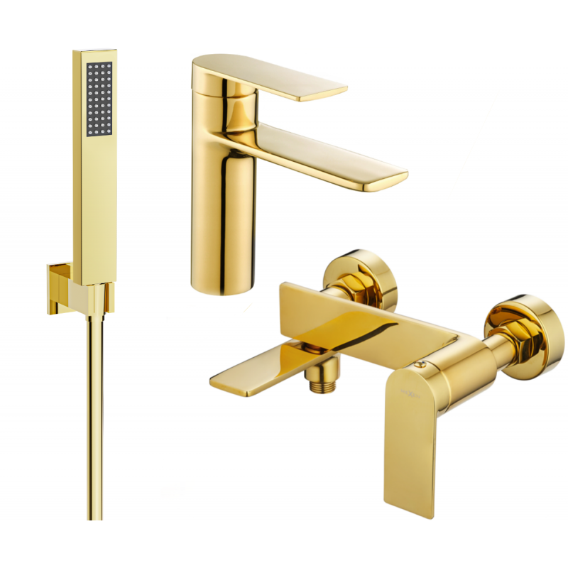 Mexen Zero R02 súprava na vaňu, zlatá - 71103R02-50