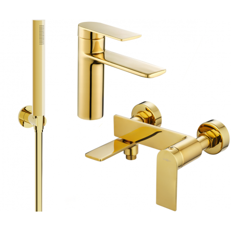 Mexen Zero R70 súprava vaňová, zlatá - 71103R70-50