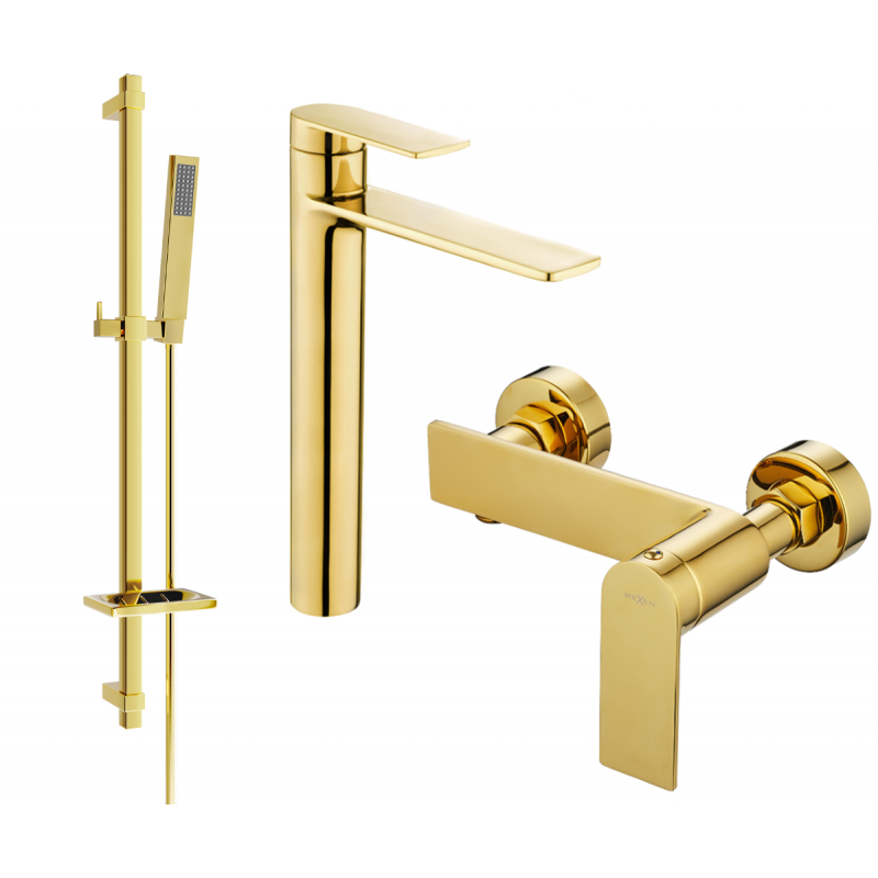 Mexen Zero DQ02 sprchová sada, zlatá - 71114DQ02-50