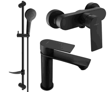 Mexen Royo DF05 sprchová sada, čierna - 72204DF05-70