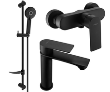 Mexen Royo DF40 sprchová sada, čierna - 72204DF40-70