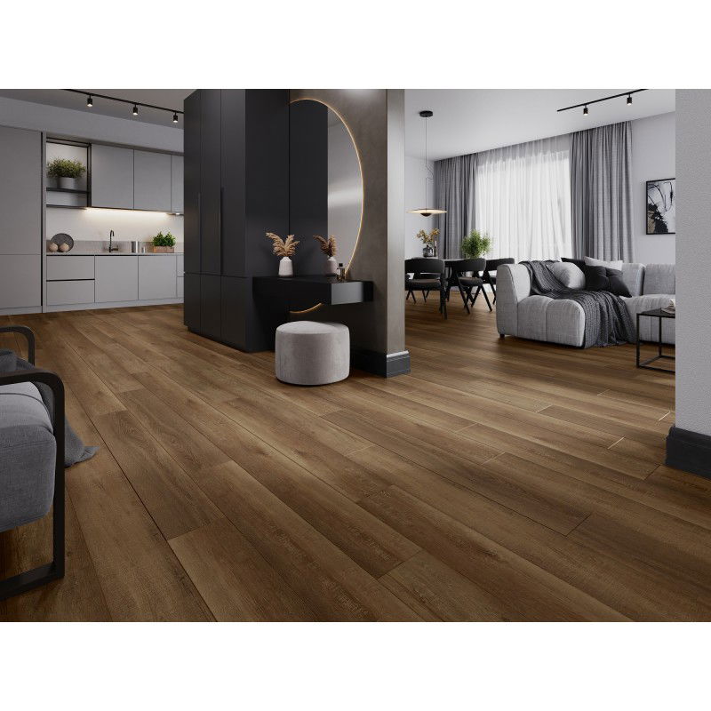 Mexen Queen Creek vinylové panely 1240 x 182 mm SPC 6,5 mm, podložka IXPE 1,5 mm, 4 V-drážka, Dub