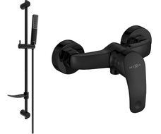 Mexen Fabia DF72 sprchová batéria so sprchovou súpravou, čierna - 74654DF72-70