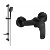 Mexen Fabia DF62 sprchová batéria so sprchovým setom, čierna- 74654DF62-70