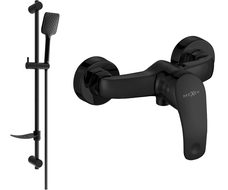 Mexen Fabia DF62 sprchová batéria so sprchovým setom, čierna- 74654DF62-70