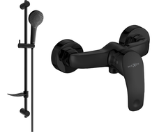 Mexen Fabia DF05 sprchová batéria so sprchovým setom, čierna - 74654DF05-70