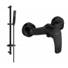 Mexen Fabia DB72 sprchová batéria so sprchovým setom, čierna - 74654DB72-70