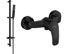 Mexen Fabia DB72 sprchová batéria so sprchovým setom, čierna - 74654DB72-70