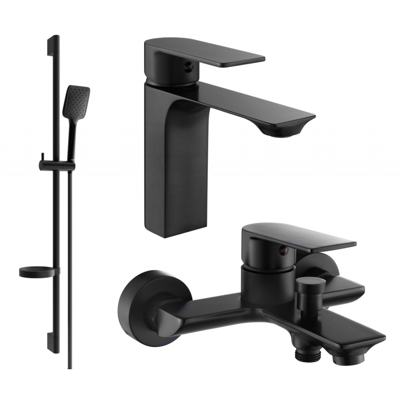 Mexen Alexa DS62 sada na vaňu, čierna - 71203DS62-70