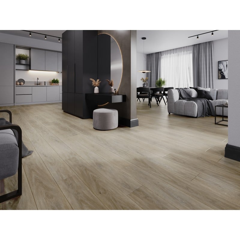 Mexen Parkland vinylové panely 1240 x 182 mm SPC 6,5 mm, podklad IXPE 1,5 mm, 4 V-drážka, Dub - F1024-1240-182-505-4V1-01