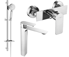 Mexen Alexa DQ40 sprchový set, chróm - 71214DQ40-00