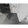 Mexen Kioto sprchová stena Walk-in 100 x 200 cm, transparentná 8 mm, brúsená meď - 800-100-101-65-00