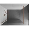 Mexen Kioto sprchová stena Walk-in 100 x 200 cm, transparentná 8 mm, brúsená meď - 800-100-101-65-00