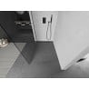 Mexen Kioto sprchová zástena Walk-in 55 x 200 cm, transparent 8 mm, gun gray brúsený - 800-055-101-66-00