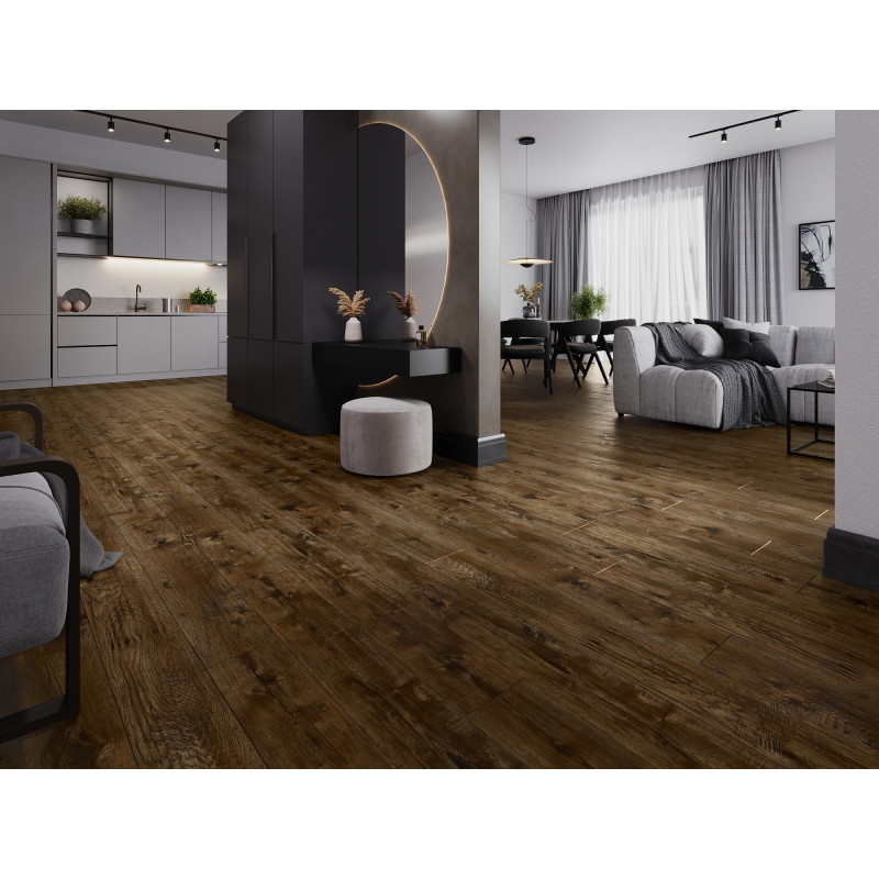 Mexen Mount Vernon Vinylové podlahové panely 1240 x 182 mm SPC 6,5 mm, podložka IXPE 1,5 mm, 4 V-Fuga, Dub