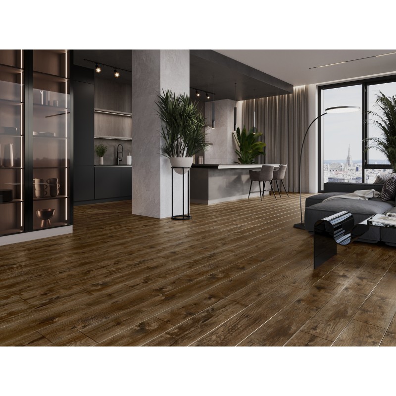 Mexen Mount Vernon vinylové panely 1240 x 182 mm SPC 6,5 mm, podložka IXPE 1,5 mm, 4 V-drážka, Orech