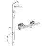 Mexen Slim Erik povrchový sprchový set s dažďovou sprchou a termostatickou sprchovou batériou, chróm - 77105205-00