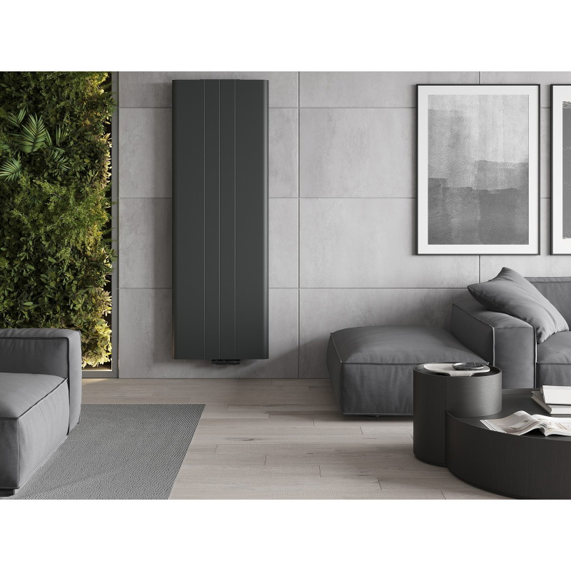 Mexen VR20SL Line doskový radiátor 1800 x 500 mm, centrálne spodné pripojenie, 1090 W, antracit - W6-180-050-66