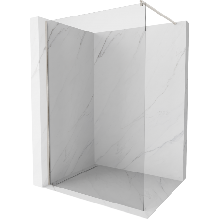 Mexen Kioto sprchová stena Walk-in 110 x 200 cm, priehľadná 8 mm, brúsený nikel - 800-110-101-97-00