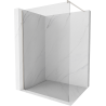Mexen Kioto sprchová stena Walk-in 130 x 200 cm, priehľadná 8 mm, brúsený nikel - 800-130-101-97-00