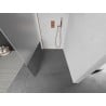 Mexen Kioto sprchová stena Walk-in 100 x 200 cm, transparentná/matná 8 mm, brúsená meď - 800-100-101-65-35