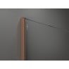Mexen Kioto sprchová stena Walk-in 100 x 200 cm, transparentná/matná 8 mm, brúsená meď - 800-100-101-65-35