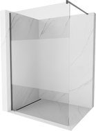 Mexen Kioto sprchová stena Walk-in 120 x 200 cm, transparentná/mrazená 8 mm, brúsená zbraň - 800-120-101-66-35