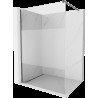 Mexen Kioto sprchová stena Walk-in 140 x 200 cm, transparentná/matná 8 mm, brúsená gun gray - 800-140-101-66-35