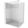 Mexen Kioto sprchová stena Walk-in 130 x 200 cm, transparentná/matná 8 mm, kartáčovaný nikl - 800-130-101-97-35