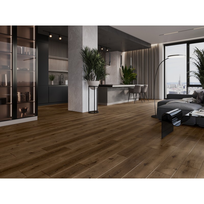 Mexen Strasburg vinylové panely 1240 x 182 mm SPC 6,5 mm, podložka IXPE 1,5 mm, 4 V-drážka, Dub - F1033-1240-182-505-4V1-01