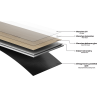 Mexen Redmond vinylové panely 1240 x 182 mm SPC 6,5 mm, podložka IXPE 1,5 mm, 4 V-Spára, Dub - F1027-1240-182-505-4V1-01