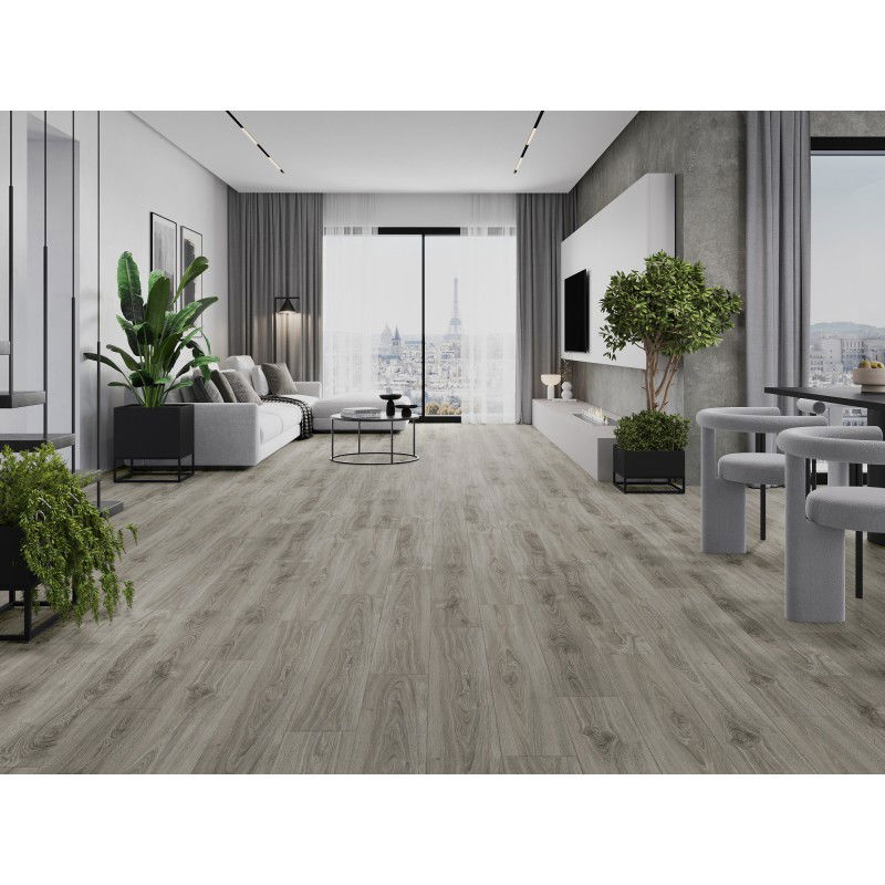 Mexen Silver Creek vinylové panely 1240 x 182 mm SPC 6,5 mm, podložka IXPE 1,5 mm, 4 V-drážka, dub