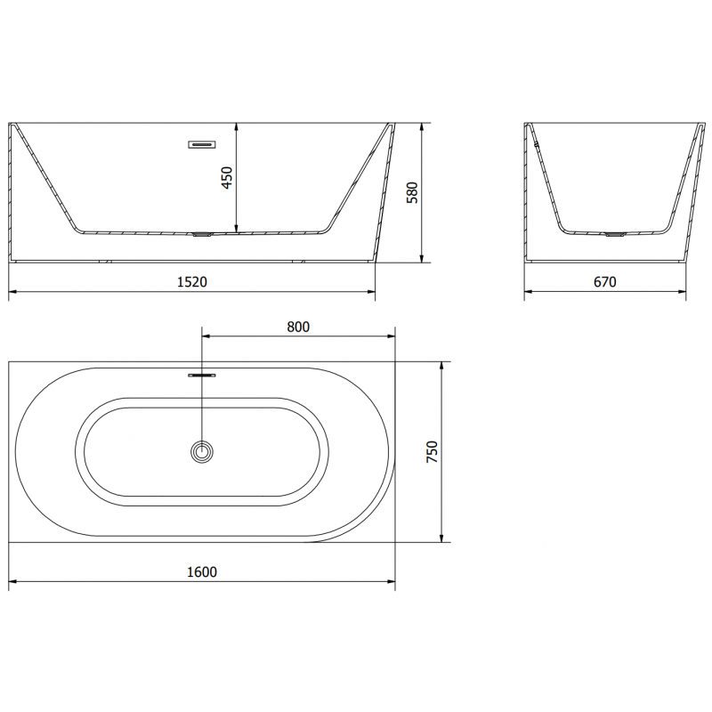 Mexen Mia samostatne stojaca rohová ľavá vaňa 160 x 75 cm, biela/čierna, prepad gun gray brúsený - 52691607575L-66