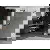 Mexen Kioto sprchová stena Walk-in 100 x 200 cm, grafit 8 mm, gun gray brúsený - 800-100-101-66-40