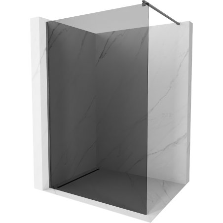 Mexen Kioto sprchová stena Walk-in 110 x 200 cm, grafit 8 mm, zbraňovo sivá brúsená - 800-110-101-66-40