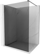 Mexen Kioto sprchová stena Walk-in 140 x 200 cm, grafitová 8 mm, brúsená gun gray - 800-140-101-66-40