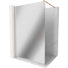 Mexen Kioto sprchová stena Walk-in 100 x 200 cm, zrkadlo 8 mm, brúsená meď - 800-100-101-65-50