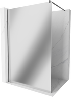 Mexen Kioto sprchová stena Walk-in 100 x 200 cm, zrkadlo 8 mm, gun gray brúsený - 800-100-101-66-50