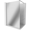 Mexen Kioto číanka prysznicowa Walk-in 140 x 200 cm, zrkadlo 8 mm, gun gray ščotkovaný - 800-140-101-66-50