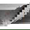 Mexen Kioto sprchový panel Walk-in 80 x 200 cm, čierny vzor 8 mm, brúsená meď - 800-080-101-65-70