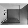 Mexen Kioto sprchová stena Walk-in 110 x 200 cm, čierny vzor 8 mm, gun gray brúsený - 800-110-101-66-77
