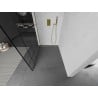 Mexen Kioto sprchová stena Walk-in 80 x 200 cm, čierny vzor 8 mm, zlatá brúsená - 800-080-101-55-78